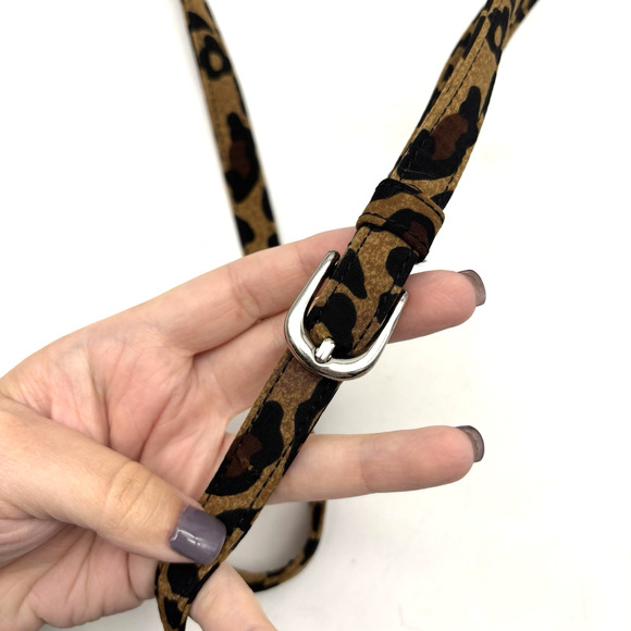 Evan Picone Leopard Print Organizer Small Crossbody Purse 7.5x5" - Picture 8 of 16